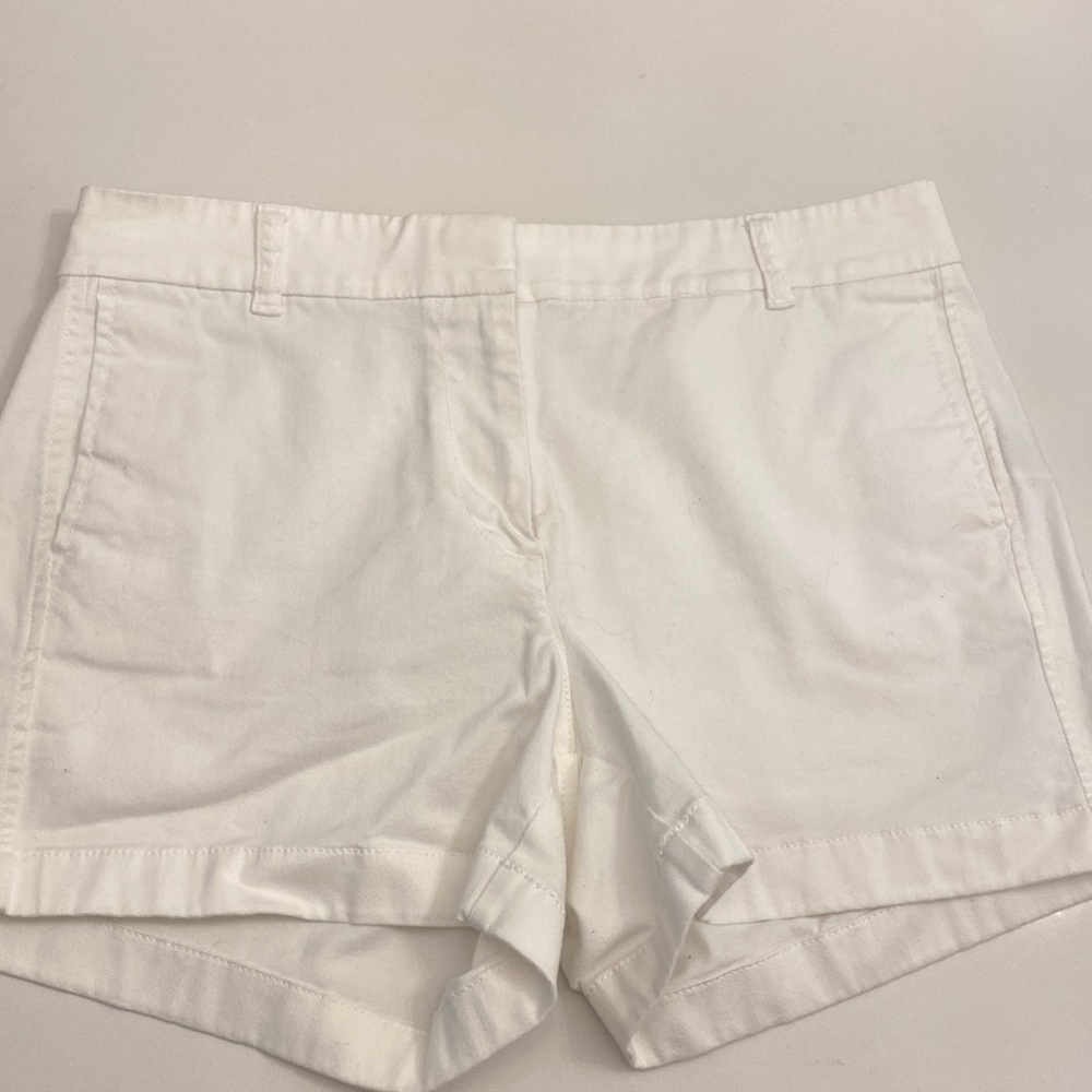 White jcrew chino shorts